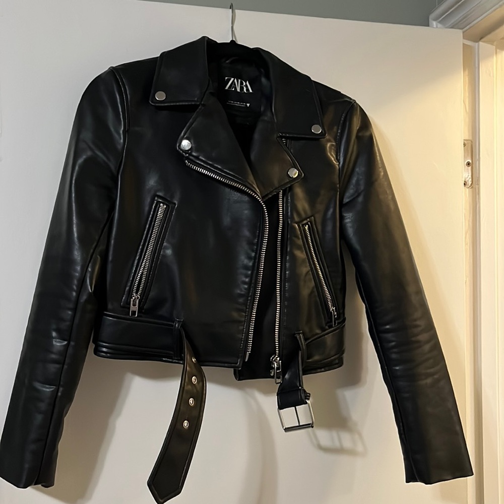 Zara leather jacket